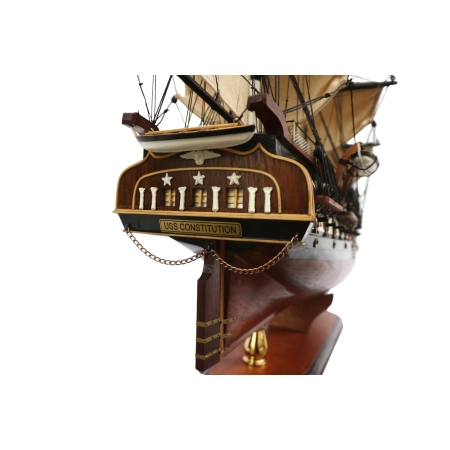 Drewniany model żaglowca USS Constitution 100 cm – ekskluzywna replika fregaty „Old Ironsides”